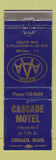 Matchbook Cover - Cascade Motel Chehalis WA WEAR