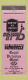 Matchbook Cover - Royal Victorian Motel Port Angeles WA