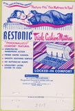 Matchbook Cover - Restonic Matresses Baltimore MD girlie 40 Strike