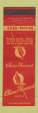 Matchbook Cover - China Pheasant Restaurant Seattle WA