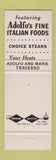 Matchbook Cover - Adolfo's Seattle WA Gondolier Room