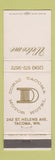 Matchbook Cover - Doric Tacoma Motor Hotel WA