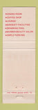 Matchbook Cover - Doric Tacoma Motor Hotel WA