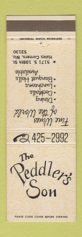Matchbook Cover - Peddler's Son Hales Corners WI