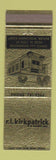 Matchbook Cover - RL Kirkpatrick Butler WI interior contractors