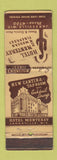 Matchbook Cover - Htoel Monterey Janesville WI POOR BACK WORN