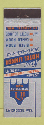 Matchbook Cover - Hotel Linker La Crosse WI