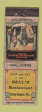 Matchbook Cover - Bell's Restaurant Camp Douglas WI POOR