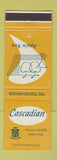 Matchbook Cover - Cascadian Hotel Wenatchee WA Apple Box