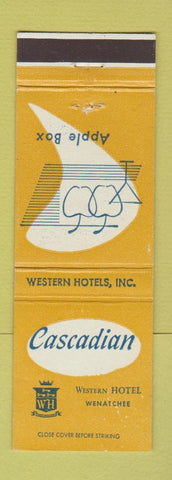Matchbook Cover - Cascadian Hotel Wenatchee WA Apple Box