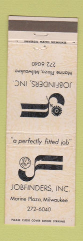 Matchbook Cover - Job Finders Milwaukee WI employment