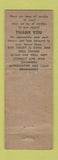 Matchbook Cover - Rodman Motor Court Madison WI WORN
