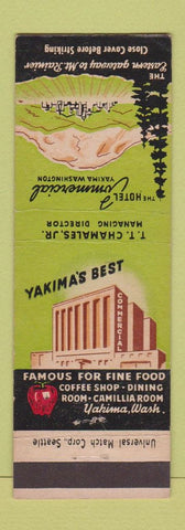 Matchbook Cover - Hotel Commercial Yakima WA