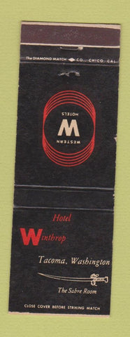 Matchbook Cover - Hotel Winthrop Tacoma WA
