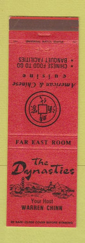 Matchbook Cover - Dynasties Chinese Restaurant Federal Way Renton WA