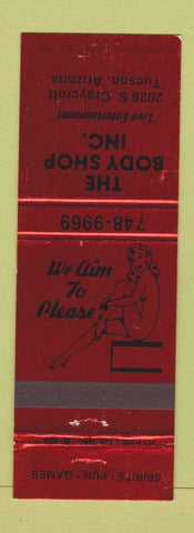 Matchbook Cover - Body Shop Tucson AZ girlie