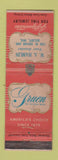 Matchbook Cover - Gruen Watches WA Hamlin Beloit WI WORN