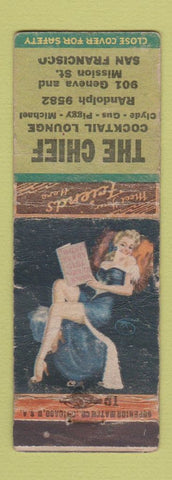 Matchbook Cover - Teh Chief San Francisco CA pinup WORN