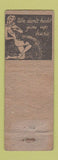 Matchbook Cover - Teh Chief San Francisco CA pinup WORN