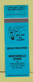 Matchbook Cover - Keuterville Store ID girlie BLUE
