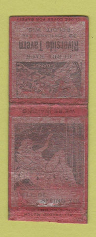 Matchbook Cover - Riverside Tavern Beloit WI BOBTAIL POOR girlie