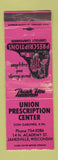 Matchbook Cover - Union Drug Center Janesville WI WORN