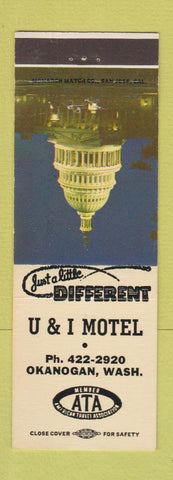Matchbook Cover - U & I Motel Okanogan WA