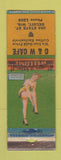 Matchbook Cover - C&W Cafe Beloit WI pinup WORN