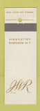 Matchbook Cover - JW Robinson CA California