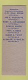 Matchbook Cover - Joe Musgrave State Rep Tulsa County OK SAMPLE