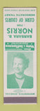 Matchbook Cover - Barbara Norris Clerk of Courts  SAMPLE