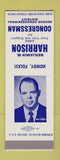 Matchbook Cover - Benjamin Harrison Congress Election SAMPLE