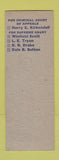 Matchbook Cover - Harry Kirkendall Criminal Court of Appeals OK SAMPLE