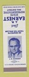 Matchbook Cover - JR Earnest State Rep Election 99th District SAMPLE