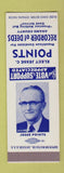 Matchbook Cover - Jesse Points Recorder of Deeds Adams County SAMPLE