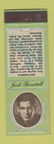 Matchbook Cover - Diamond Movie Stars 1930's Jack Randall GREEN