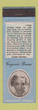 Matchbook Cover - Diamond Movie Stars 1930's Virginia Bruce BLUE