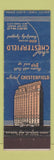 Matchbook Cover - Hotel Chesterfield New York City