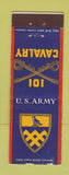 Matchbook Cover - US Amry 101 Calvary Federal