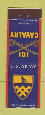 Matchbook Cover - US Amry 101 Calvary Federal