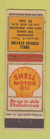 Matchbook Cover - Shell oil gas St Louis MO UNIVERSAL LONG