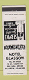 Matchbook Cover - Motel Glasgow DE