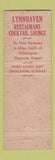 Matchbook Cover - Lynnhaven Restaurant Wilmington DE