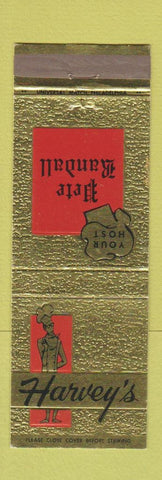 Matchbook Cover - Harvey's Restaurant Pete Randall Wilmington DE