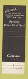 Matchbook Cover - Harvey's Restaurant Pete Randall Wilmington DE