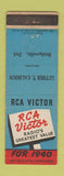 Matchbook Cover - RCA Victor Radio 1940 Luther Calhoun Bridgeville DE