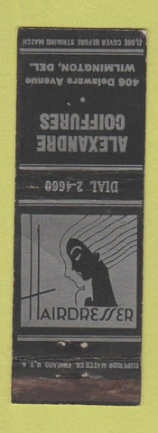 Matchbook Cover - Alexandre Coiffures Wilmington DE girlie WEAR