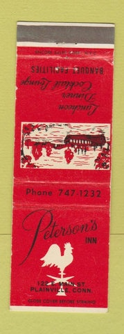 Matchbook Cover - Peterson's Inn Plainville CT
