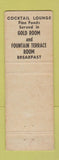 Matchbook Cover - Golden Crest Motel Norwalk CT WORN