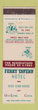 Matchbook Cover - Ferry Tavern Hotel Old Lyme CT